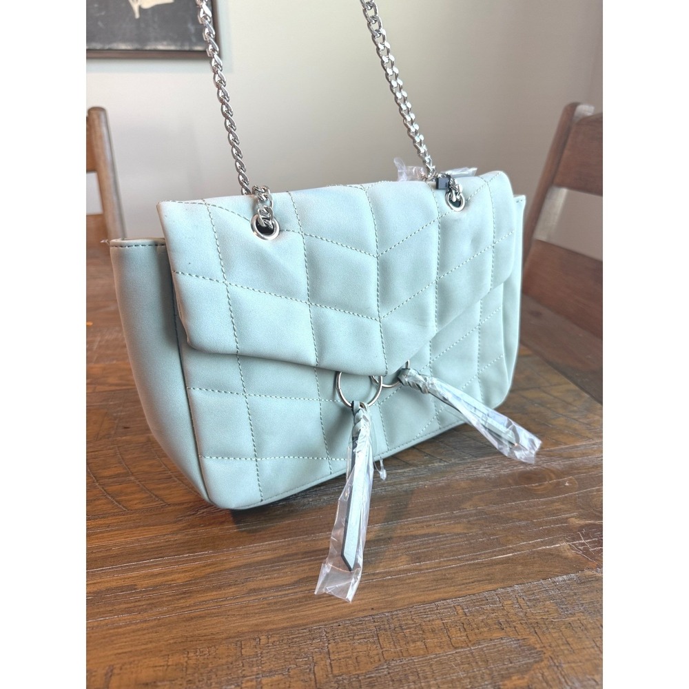 NEW Violet Ray Ocean Blue Quilted Crossbody Shoulder Bag Purse